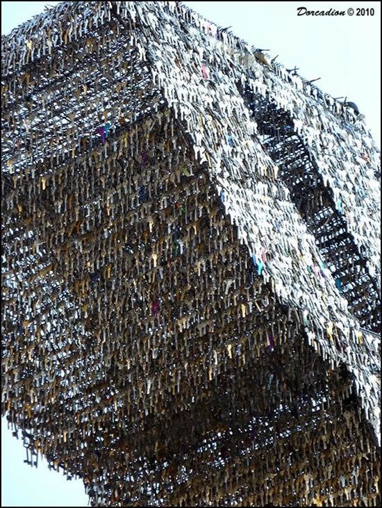 The Key Sculpture at Prague Amusing